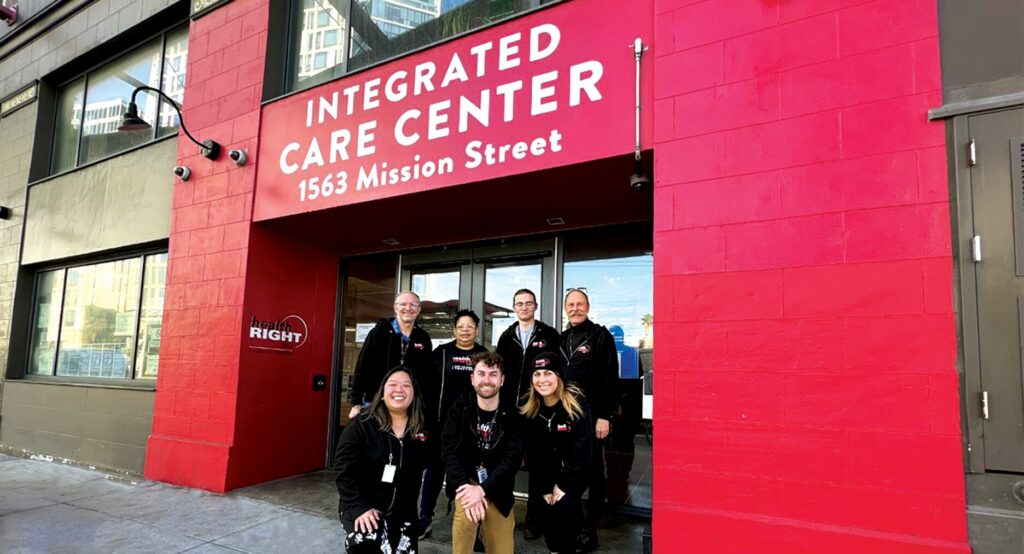 HR360 team in front of Integrated Care Center
